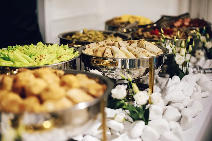 A colourful catering platter